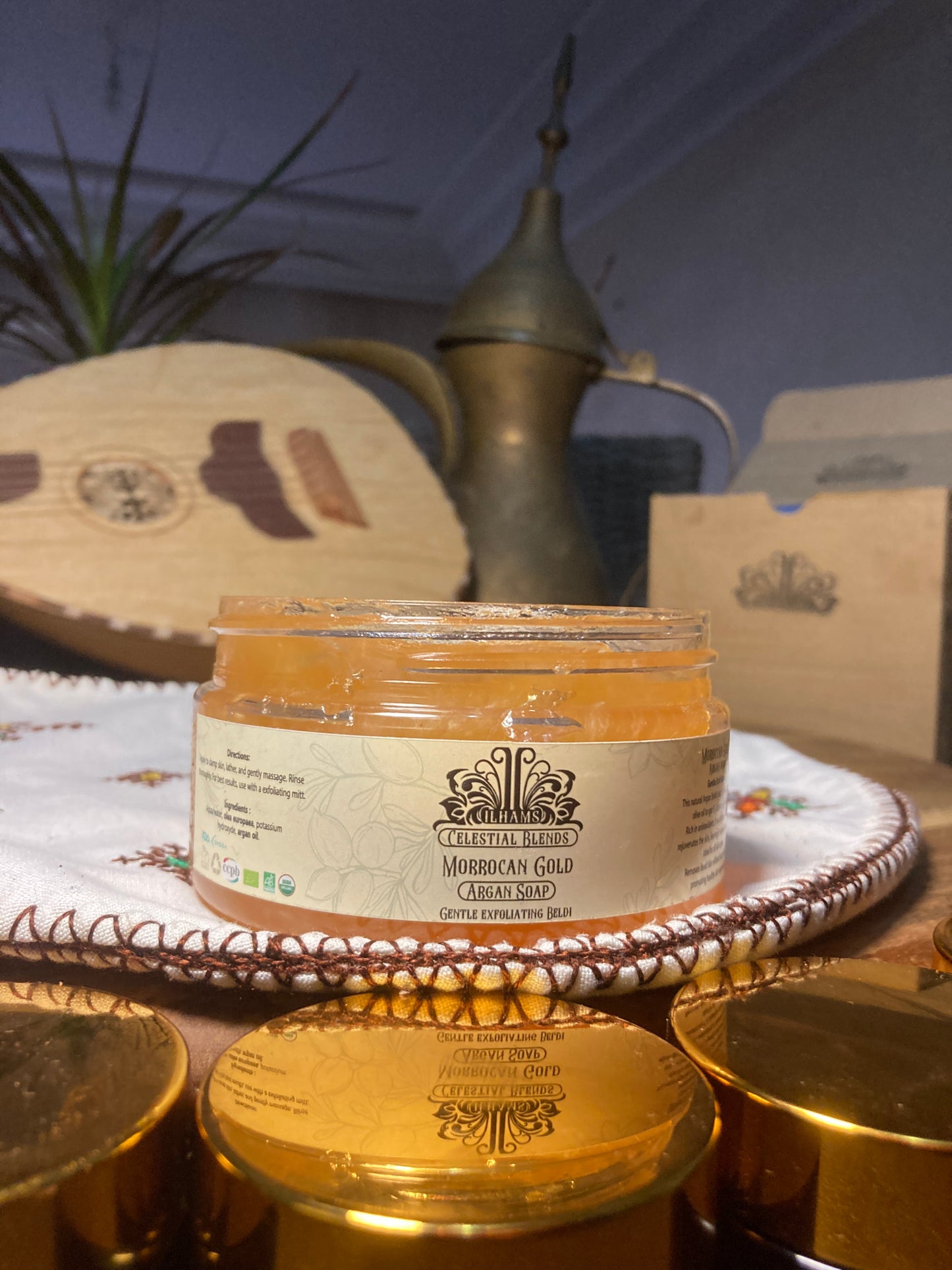 Ilhams Celestial Blends : Moroccan Gold - Argan soap